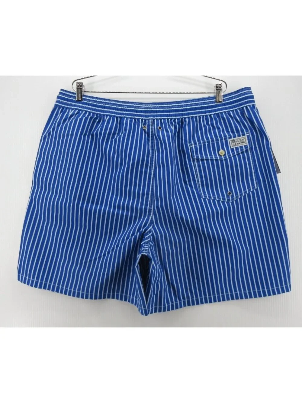 Polo Ralph Lauren Swim Shorts 2XB Big Bathing Suit Striped Red Pony